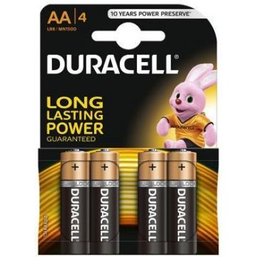 Baterie Duracell AA LR06, 4buc