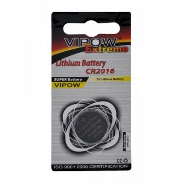 Baterie Vipow extreme CR2016, 3V, 1 bucata