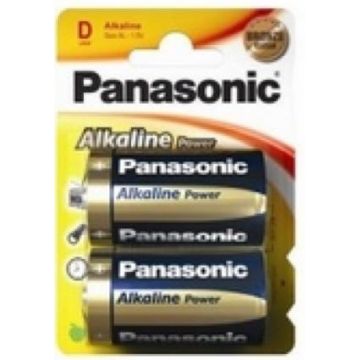 Baterii Foto Alkaline Panasonic LR20APB/2BP, 1.5 V, 2 Buc