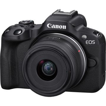 Aparat foto Canon EOS R50 Body Black + Obiectiv RF-S 18-45mm F4.5-6.3 IS STM