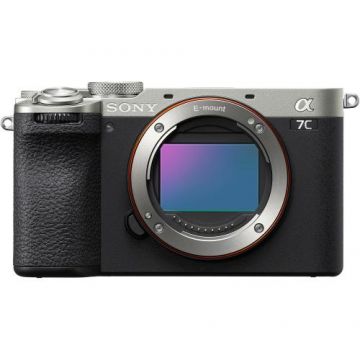Aparat foto mirrorless Sony Alpha A7C II, 33MP, Full-Frame, Hibrid, 4K, Body (Argintiu)