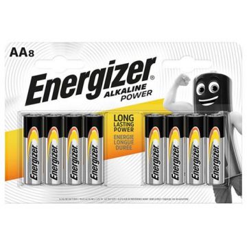 Baterii alkaline AA Energizer, 8 buc/set