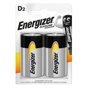 Baterii alkaline D Energizer, LR20, 2 buc/set