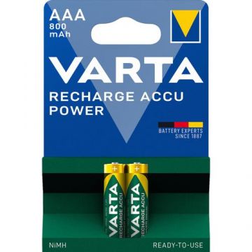 Baterii, VARTA, POWER, AAA, 800 mAh, BL2, Verde/Galben