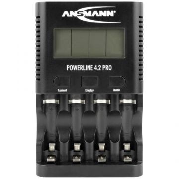 Incarcator Ansmann Powerline 4.2 Pro pentru celule NiMH, NiCd, AAA, AA