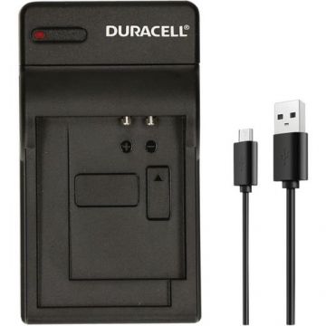 Incarcator cu cablu USB Duracell DRP5957, compatibil cu DRPBLC12/DMW-BLC12 (Negru)