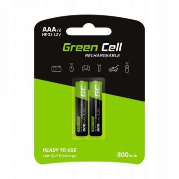 Set baterii, Green Cell, AAA, HR03, 800mAh, 2buc