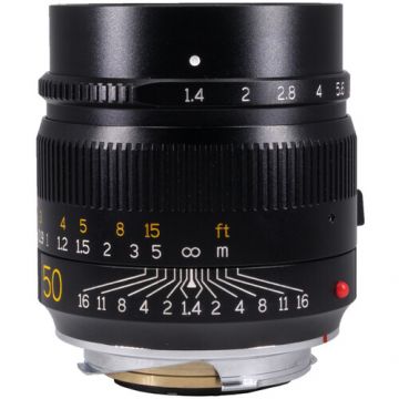 Obiectiv TTArtisan 50mm f/1.4 Negru pentru Leica M-Mount
