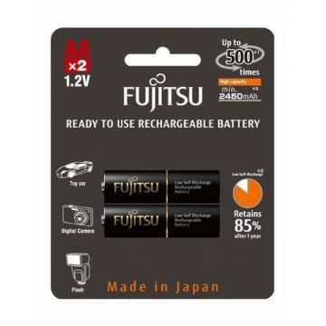 Fujitsu Acumulator Black Pro 2 x AA, 2450mAh