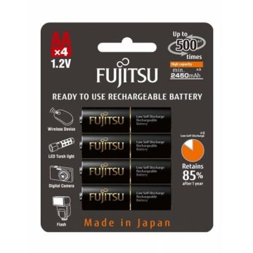 Fujitsu Acumulator Black PRO 4x AA 2450MA