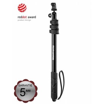 Manfrotto Compact Xtreme Monopied si Selfie Stick 44-131cm