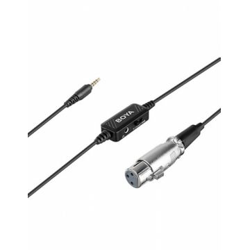 Boya BY-BCA6 cablu conector XLR TRRS pentru microfon si smartphone