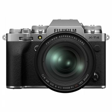 Fujifilm X-T4 Aparat Foto Mirrorless Kit cu Obiectiv 16-80mm F.4 Argintiu