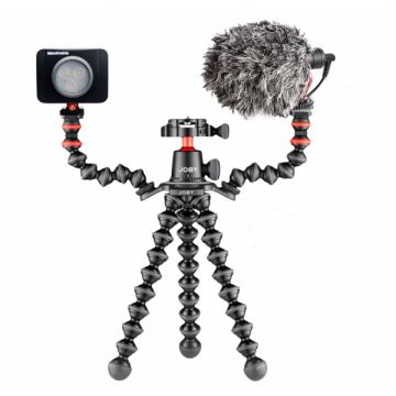 Joby GorillaPod 3K PRO Rig Kit Vlog cu 1 LED si Microfon
