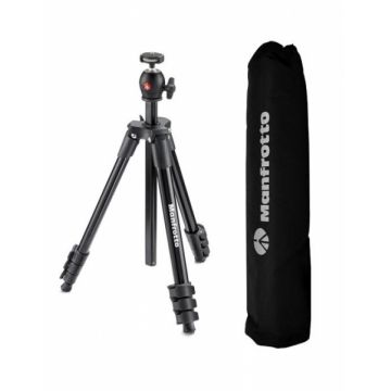 Manfrotto Compact Light trepied foto cu suport smartphone