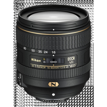 Nikon AF-S DX NIKKOR 16-80mm Obiectiv Foto DSLR f2.8-4E ED VR