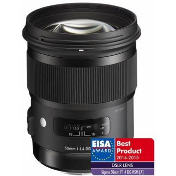 Pachet Sigma 50mm f 1.4 DG HSM Art Canon cu filtru UV