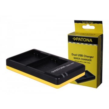 Patona Incarcator Dual Rapid cu Micro USB Nikon EN-EL15