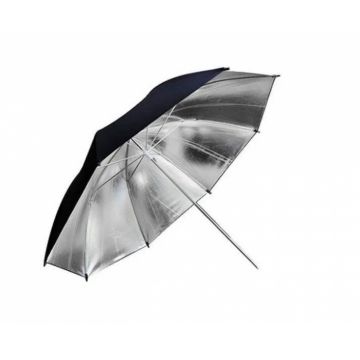 Umbrela foto argintie 109cm convertibila