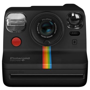 Aparat Foto Instant Polaroid Now+, I-Type, 5 filtre pentru obiectiv, Negru