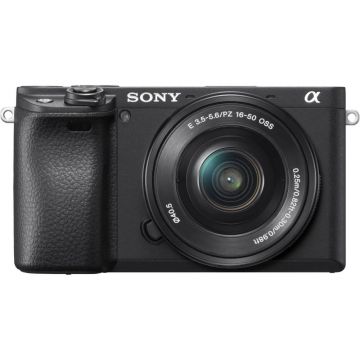 Aparat foto Mirrorless Sony Alpha A6400, 24.2 MP, 4K, Wi-Fi, NFC, Negru
