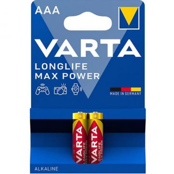 Baterie Varta Longlife Max Power 4703, AAA / LR3, Set 2 bucati