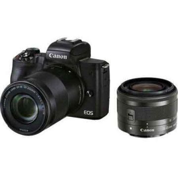 Camera foto Mirrorless + Obiectiv EF-M EOS M50 Mark II 24.1 MP Black