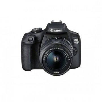 Canon Camera Foto Canon Eos-2000d Kit, Obiectiv Ef-S 18-55mm F/3.5-5.6 Is Ii 24.1mp, 3.0