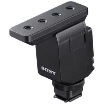 Microfon Sony ECM-B10, tip Shotgun, Compact, Wireless, Omnidirectional, Patina MI Shoe, Negru