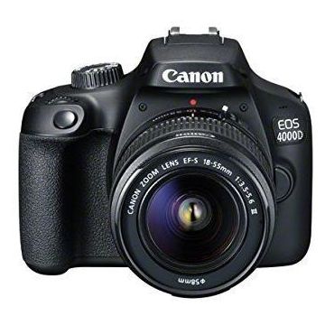 Aparat Foto D-SLR Canon EOS 4000D + EF-S 18-55mm DC III, 18 MP, Ecran 2.7inch LCD, Filmare Full HD (Negru) Aparat Foto D-SLR Canon EOS 4000D + EF-S 18-55mm DC III, 18 MP, Ecran 2.7inch LCD, Filmare Full HD (Negru)