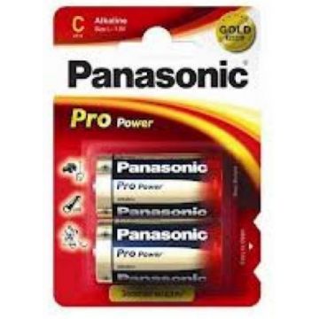 Baterii Foto Alkaline Panasonic Lr14Apb/2Bp, 1.5 V, 2 Buc