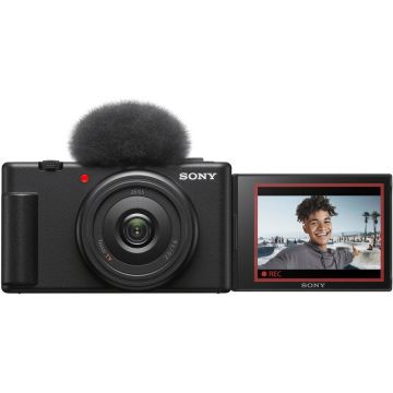 Camera foto vlogging Sony ZV-1F, 20.1MP, 4K, Negru Camera foto vlogging Sony ZV-1F, 20.1MP, 4K, Negru