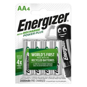 Acumulatori Energizer Power Plus AA, 2000 mAh, 4 buc/set