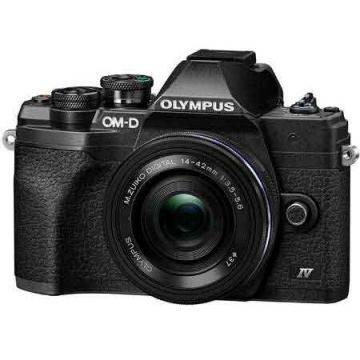 Aparat foto Mirrorless E-M10 Mark IV Black + Obiectiv M.Zuiko Digital ED 14-42mm Black