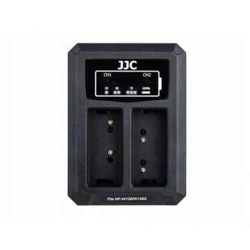 Incarcator Dual USB, JJC, Pentru Fuji Np-w126 / Np-w126s, Negru