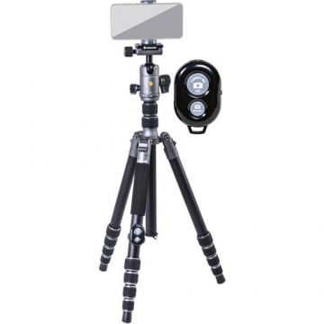 Trepied foto Vanguard VEO3 GO 265HAB, Aluminiu, Ultra-Tall, Travel Tripod, telecomanda (Argintiu/Negru)