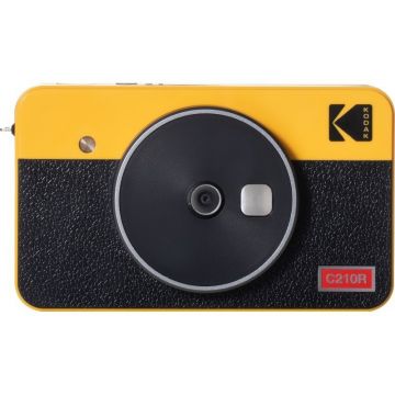 Aparat Foto Instant si Imprimanta 2in1 Mini Shot 2 Retro Portabil Ecran 1.7Inch LCD 10MP Tehnologie 4PASS Galben
