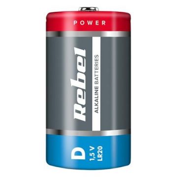 Bateria Rebel Alkaline, R20, 1 bucata