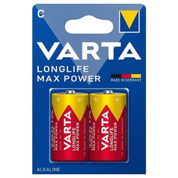 Baterie alcalina VARTA MAX POWER LR14, 2 bucati