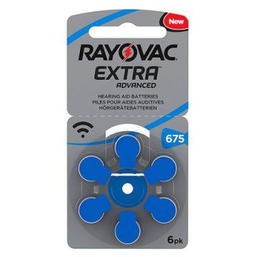 Baterie auditiva RAYOVAC EXTRA Advanced, 675, 6 bucati