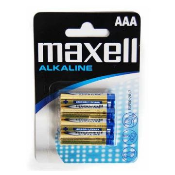 Baterie Maxell Alkaline, LR03, 4 bucati, Blister