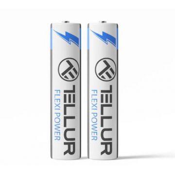 Baterie Tellur Flexi Power, Super Alcalina, AAA LR03, 1.5V, 2buc/set