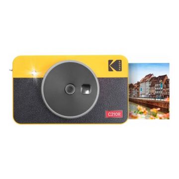 Camera foto instant Kodak Mini Shot 2 Retro, Ecran LCD 1.7inch, 10MP, Blit incorporat (Galben)