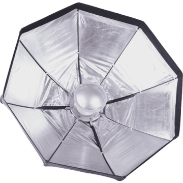 Generic Reflector Beauty Dish pliabil argintiu 120cm cu montura Bowens