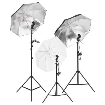 Gossi kit lumini studio foto cu trepiede si umbrele