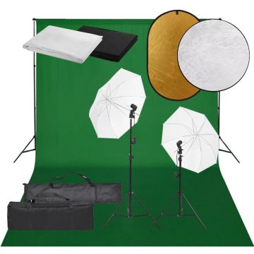 Gossi kit studio foto cu set de lampi, fundal si reflector
