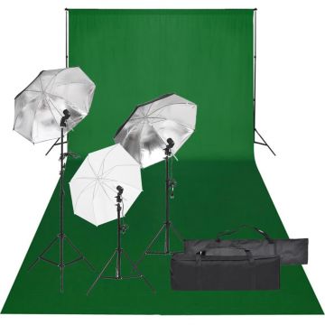 Gossi kit studio foto cu set de lumina si fundal