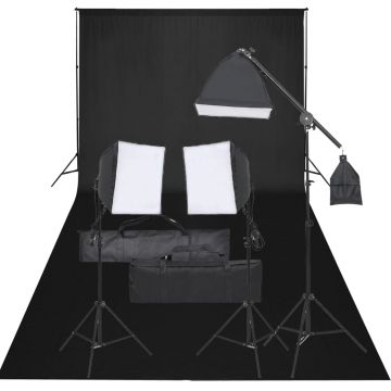 Gossi kit studio foto cu set de lumina si fundal