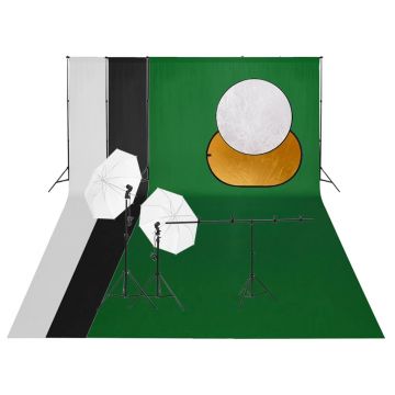 Gossi kit studio foto cu set de lumini, fundal si reflector