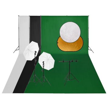 Gossi kit studio foto cu set de lumini, fundal si reflector